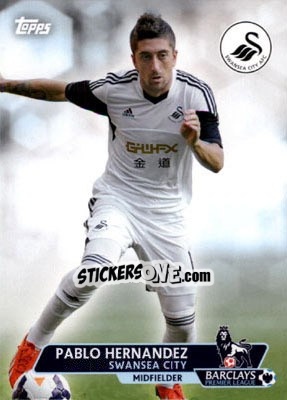 Sticker Pablo Hernandez - Premier Gold 2013-2014 n. 183 - Topps