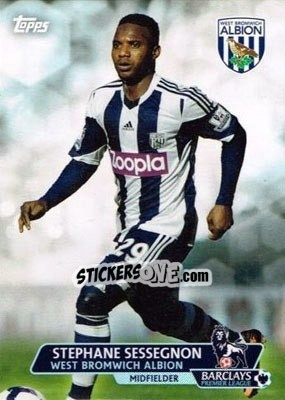 Sticker Stephane Sessegnon - Premier Gold 2013-2014 n. 192 - Topps