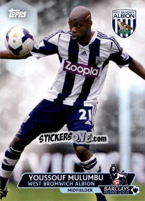 Sticker Youssouf Mulumbu - Premier Gold 2013-2014 n. 193 - Topps