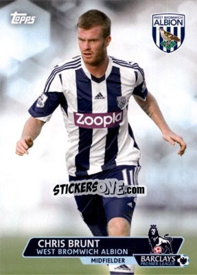 Sticker Chris Brunt - Premier Gold 2013-2014 n. 194 - Topps