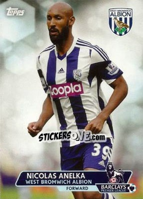 Sticker Nicolas Anelka - Premier Gold 2013-2014 n. 195 - Topps