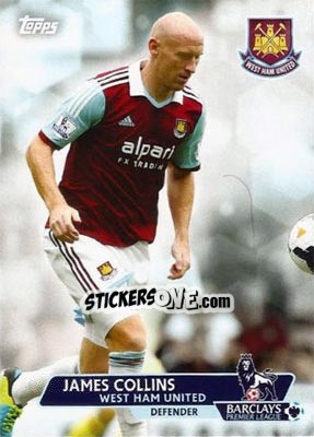 Sticker James Collins - Premier Gold 2013-2014 n. 196 - Topps