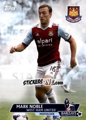Sticker Mark Noble - Premier Gold 2013-2014 n. 198 - Topps