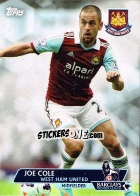 Sticker Joe Cole - Premier Gold 2013-2014 n. 200 - Topps