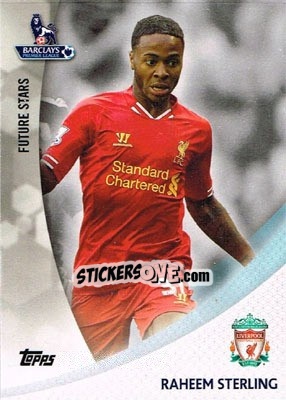 Sticker Raheem Sterling - Premier Gold 2013-2014 - Topps