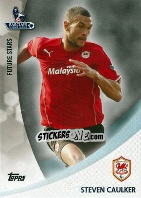 Sticker Steven Caulker - Premier Gold 2013-2014 n. FS-SC - Topps