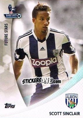 Sticker Scott Sinclair - Premier Gold 2013-2014 n. FS-SS - Topps