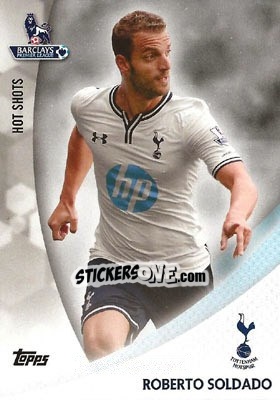 Sticker Roberto Soldado - Premier Gold 2013-2014 n. HS-RS - Topps