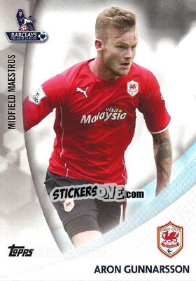 Sticker Aron Gunnarsson - Premier Gold 2013-2014 n. MM-AG - Topps