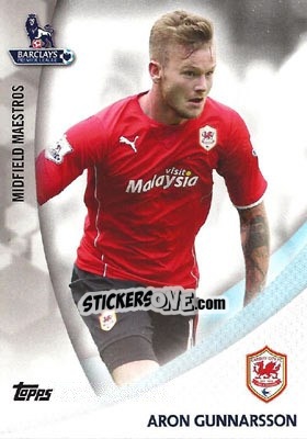 Sticker Aron Gunnarsson - Premier Gold 2013-2014 - Topps