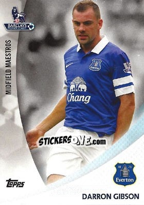 Sticker Darron Gibson - Premier Gold 2013-2014 - Topps