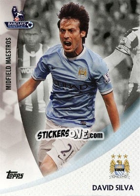 Sticker David Silva - Premier Gold 2013-2014 n. MM-DS - Topps