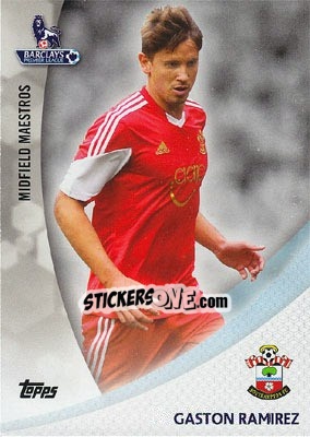 Sticker Gaston Ramirez - Premier Gold 2013-2014 n. MM-GR - Topps