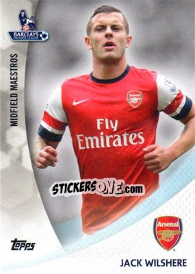 Sticker Jack Wilshere - Premier Gold 2013-2014 n. MM-JW - Topps
