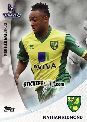 Sticker Nathan Redmond - Premier Gold 2013-2014 n. MM-NR - Topps