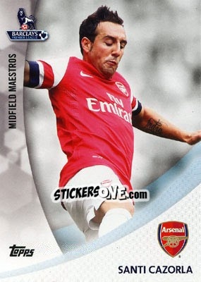 Sticker Santi Cazorla - Premier Gold 2013-2014 n. MM-SC - Topps
