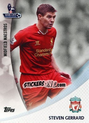 Sticker Steven Gerrard - Premier Gold 2013-2014 n. MM-SG - Topps
