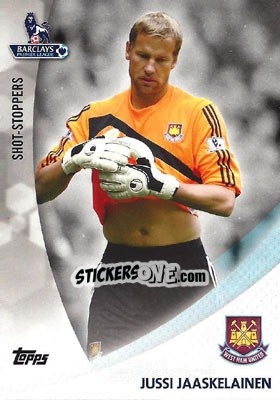 Sticker Jussi Jaaskelainen - Premier Gold 2013-2014 - Topps