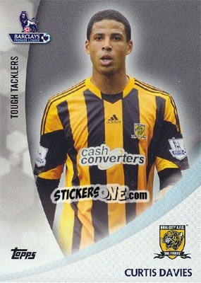 Sticker Curtis Davies - Premier Gold 2013-2014 n. TT-CD - Topps