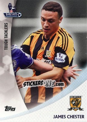 Sticker James Chester - Premier Gold 2013-2014 n. TT-JC - Topps