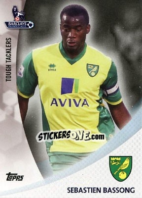 Sticker Sebastien Bassong - Premier Gold 2013-2014 n. TT-SB - Topps