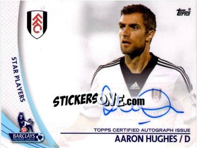 Sticker Aaron Hughes - Premier Gold 2013-2014 - Topps