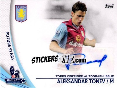 Sticker Aleksandar Tonev - Premier Gold 2013-2014 - Topps