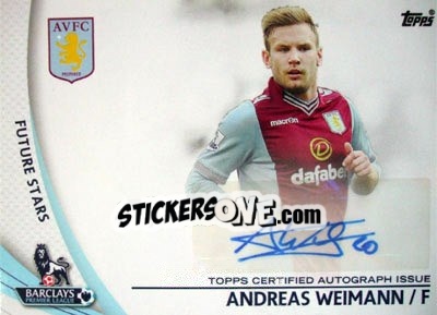 Sticker Andreas Weimann - Premier Gold 2013-2014 n. SP-AW - Topps