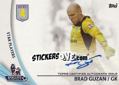 Sticker Brad Guzan - Premier Gold 2013-2014 - Topps