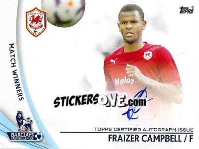 Sticker Fraizer Campbell - Premier Gold 2013-2014 - Topps