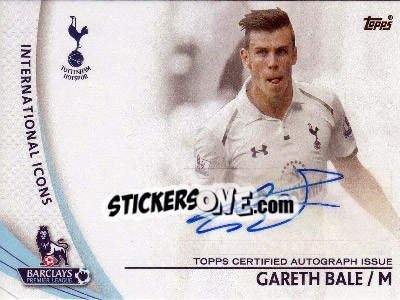 Sticker Gareth Bale - Premier Gold 2013-2014 - Topps