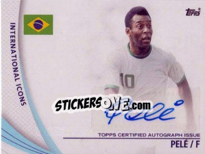 Sticker Pelé - Premier Gold 2013-2014 n. SP-P - Topps