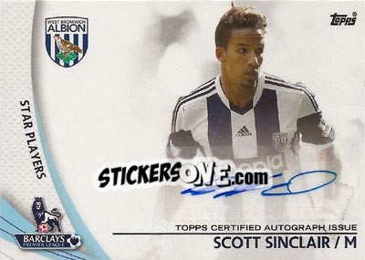 Sticker Scott Sinclair - Premier Gold 2013-2014 n. SP-SS - Topps