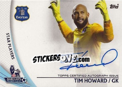 Sticker Tim Howard - Premier Gold 2013-2014 - Topps