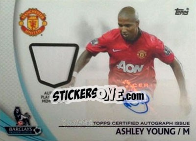 Sticker Ashley Young - Premier Gold 2013-2014 n. PAR-AY - Topps