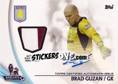 Cromo Brad Guzan - Premier Gold 2013-2014 n. PAR-BG - Topps