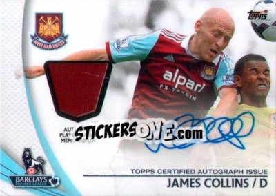 Sticker James Collins - Premier Gold 2013-2014 n. PAR-JC - Topps