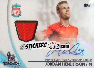 Sticker Jordan Henderson - Premier Gold 2013-2014 n. PAR-JHE - Topps