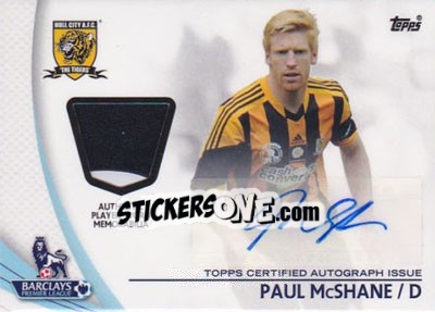 Sticker Paul McShane - Premier Gold 2013-2014 n. PAR-PM - Topps