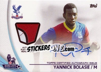 Sticker Yannick Bolasie - Premier Gold 2013-2014 n. PAR-YB - Topps
