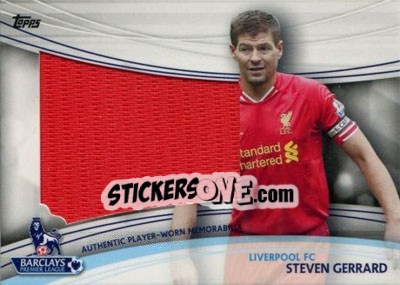 Sticker Steven Gerrard - Premier Gold 2013-2014 n. JBR-SG - Topps