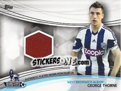 Sticker George Thorne - Premier Gold 2013-2014 n. JR-GT - Topps