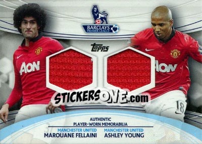 Sticker Marouane Fellaini / Ashley Young - Premier Gold 2013-2014 n. DR-ASY - Topps