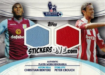 Sticker Peter Crouch / Christian Benteke - Premier Gold 2013-2014 n. DR-CB - Topps