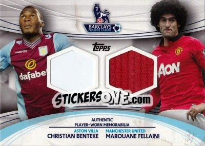 Sticker Marouane Fellaini / Christian Benteke - Premier Gold 2013-2014 n. DR-CBE - Topps