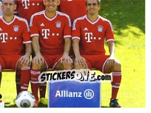 Sticker Mannschaft - FC Bayern München 2013-2014 n. 7 - Panini