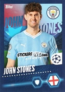 Sticker John Stones - UEFA Champions League 2023-2024
 n. 297 - Topps