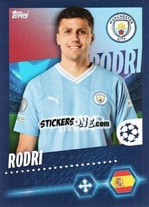 Sticker Rodri - UEFA Champions League 2023-2024
 n. 303 - Topps