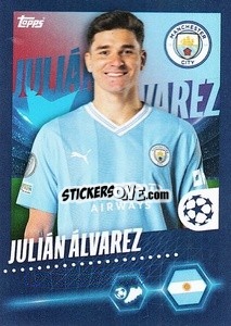 Sticker Julián Álvarez - UEFA Champions League 2023-2024
 n. 310 - Topps