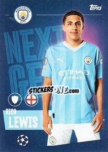 Sticker Rico Lewis (Next Gen) - UEFA Champions League 2023-2024
 - Topps